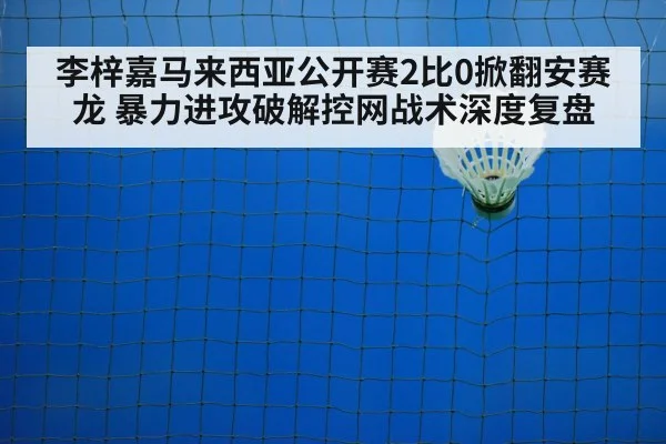 李梓嘉马来西亚公开赛2比0掀翻安赛龙 暴力进攻破解控网战术深度复盘
